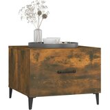  Stolić za kavu s metalnim nogama boja hrasta 50 x 50 x 40 cm | shoptok.hr
