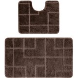 RugsX Kopalniške preproge Dvodelni kopalniški set preproga SUPREME LINES, l 60x100 cm Kostanjeva | Shoptok.si
