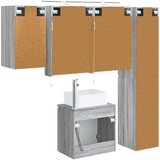  Set ormarića za kupaonicu 5 kom. Siva Sonoma Konstruirano drvo | shoptok.hr