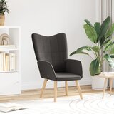 vidaXL Udobna stolica tamno siva s curlastim materijalom poput vune | shoptok.hr
