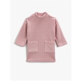 Koton Turtleneck Knit Dress Double Pocket Textured | Shoptok.si