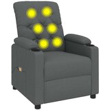 Masažna fotelja od tkanine tamnosiva | Eponuda.com