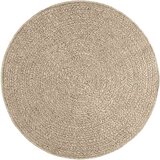  Rug "ZIZUR" Beige Ø 120 cm Juta videz Notranji in zunanji | Shoptok.si