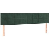 vidaXL Krevet box spring s madracem tamnozeleni 120x190 cm baršunasti - Tamnozelena 120 x 190 cm Blok s kvadratima | shoptok.hr