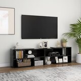vidaXL TV omarica visok sijaj črna 149x30x52 cm iverna plošča Cene