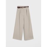 Sinsay Wide leg hlače s remenom, s dodatkom viskoze | shoptok.hr