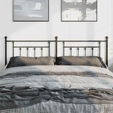 Metalno zamjensko uzglavlje crno 193 cm | shoptok.hr