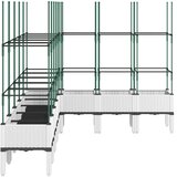  Vrtna sadilica s rešetkom bijela 200 x 160 x 142,5 cm PP | shoptok.hr