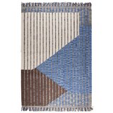 Dutchbone Modra/rjava bombažna preproga 200x300 cm Hampton – Cene