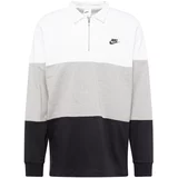 Nike Sportswear Majica siva melange / crna / bijela