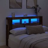 vidaXL LED uzglavlje boja drva 160x18,5x103,5 cm konstruirano drvo | shoptok.hr