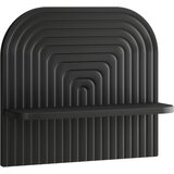  Zidna polica 2 kom. Crna 41 x 13,5 x 37,5 cm Prerađeno drvo | shoptok.hr