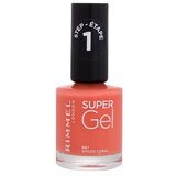 Rimmel London Super Gel STEP1 gel lak za nohte 12 ml Odtenek 047 spiced coral Cene
