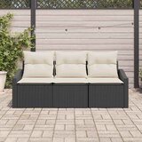  Set sofe 3 kom. Crna poliratan 178 x 62 x 85 cm | shoptok.hr