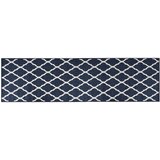 Vanjski tepih modro-bijeli 80x250 cm reverzibilni dizajn | shoptok.hr