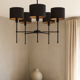  Luster na šipci MADELA 5xE14/40W/230V crna | Eponuda.com