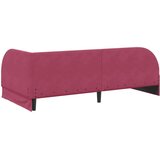  Kutni krevetni okvir s madracem 2 pcs Crvena Baršun | shoptok.hr