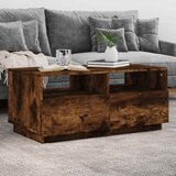  Stolić za kavu s LED svjetlima boja dimljenog hrasta 90x49x40cm | shoptok.hr