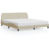  The Living Store Posteljni okvir brez vzmetnice krem 180x200 cm blago - Posteljni Okvir, (21498858) | Shoptok.si