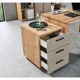 MID.YOU PREDALNIK NA KOLESCIH kašmir, hrast artisan | Shoptok.si