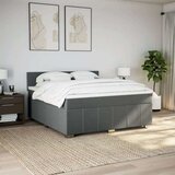 vidaXL Okvir kreveta s oprugama i madrac svjetlosivi 180x200cm tkanina | shoptok.hr