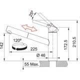 Franke Orbit krom/onyx 115.0623.057 | Shoptok.si