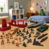 Military Set Soldiers Vehicles Ships Fighters Base 54 pcs. | shoptok.hr