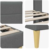  Krevetna konstrukcija Tamnosiva 180 x 200 cm Tkanina | shoptok.hr