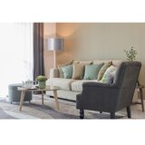  Duolla - Stojeća lampa CANNES 1xE27/15W/230V prečnik 45 cm srebrna/bela | Eponuda.com