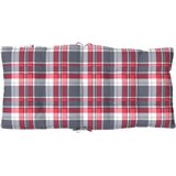  Jastuci za stolicu niskog naslona 6 kom crveni karirani tkanina | shoptok.hr