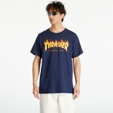 Thrasher Majica Flame Logo T-Shirt Navy Blue L Cene