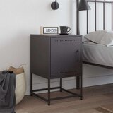 vidaXL Noćni ormarić crni 36 x 39 x 60,5 cm čelični | shoptok.hr