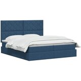  Krevet s od storage s uzglavljem Plava 180 x 200 cm Tkanina | shoptok.hr
