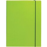 Optima Mapa kartonska s gumicom lak A4/3 cm zelena 22492 | shoptok.hr