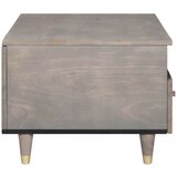  Kava Stol with Drawer Siva 80 x 54 x 40 cm masivno drvo manga | shoptok.hr