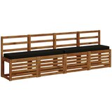  Jastučići za klupe - 2 dijela VUGHT 2 pcs 100% poliester Crna | shoptok.hr