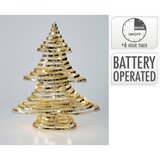  LED Božićna dekoracija 30xLED/3xAA 40 cm topla bela jelka/zlatna | Eponuda.com