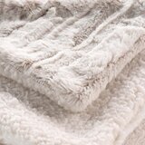 Douceur d intérieur Bež odeja iz mikropliša 180x220 cm Lynx – | Shoptok.si