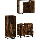  3-dijelni set kupaonskog namještaja boja hrasta drveni | shoptok.hr
