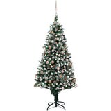  Umjetno božićno drvce LED s kuglicama i šiškama 210 cm | shoptok.hr