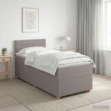  Boxspring krevet s madracem Sivosmeđa 90 x 200 cm Tkanina - Sivosmeđa 90 x 200 cm Dizajn linija | shoptok.hr