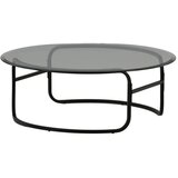 Furniture Fashion Lomma klub stolić ⌀110 cm, crni Slike