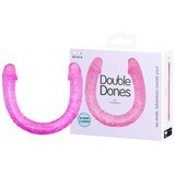  Dildo Double dons, Silikonski, Dvostruki, 45cm, Roze Cene