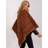 Wool Fashion Italia Poncho-AT-PN-2347.16-light brown | Shoptok.si