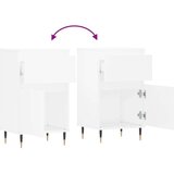 vidaXL Komoda 2 kosa bela 40x35x70 cm inženirski les | Shoptok.si