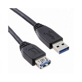 E-green kabl usb 3.0 a - usb a mf (produžni) 1.8m crni Cene