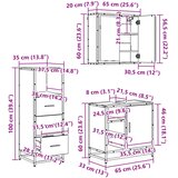  Set namještaja za kupaonicu 3 kom. Staro drvo 65 x 33 x 60 cm | shoptok.hr