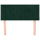  Uzglavlje tamnozeleno 100x5x78/88 cm baršunasti | shoptok.hr