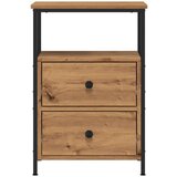 vidaXL Noćni ormarić Artisan hrast 34x35,5x50 cm izrađeno drvo | shoptok.hr