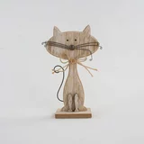 Dakls Drvena dekoracija u obliku mačke Cats, visina 18 cm